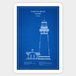 Yaquina Head Light Lighthouse - Oregon - AD Sticker